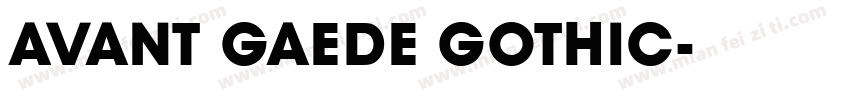 AVANT GAEDE GOTHIC字体转换